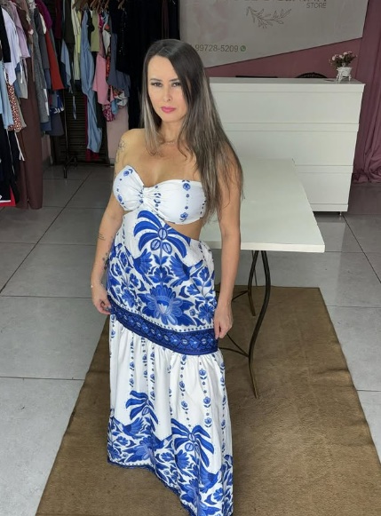 Vestido longo Floral